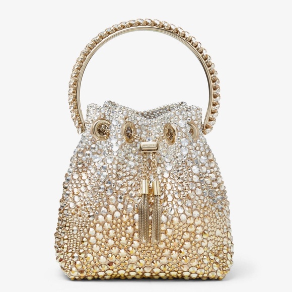 Jimmy Choo Bon Bon Gold & Silver Crystal Shoulder Bag - Picture 6 of 16